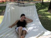 Dobbel hengekøye. Nydelig livsstil hengekøye med 140 cm tverpinne.